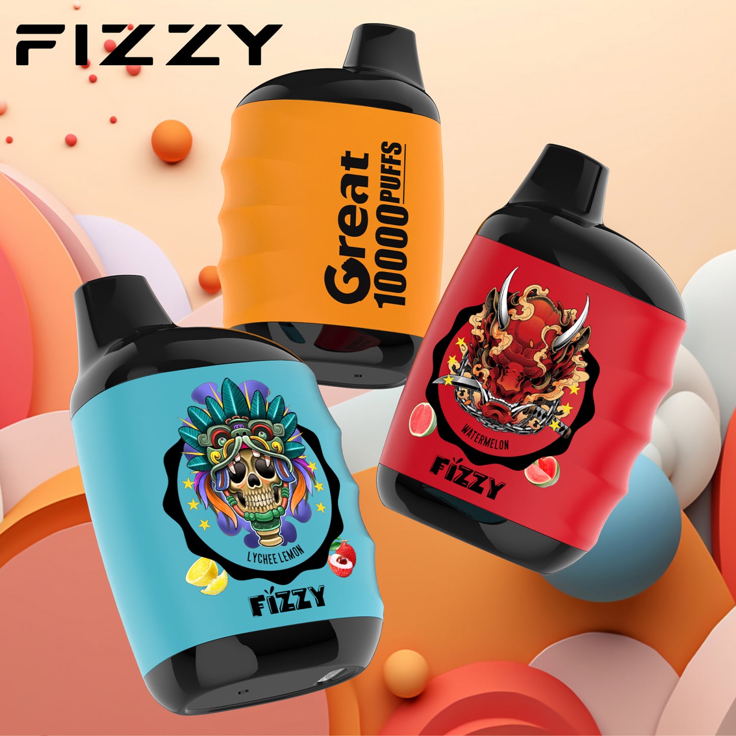 Fizzy GREAT 10000 Puffs Kit monouso ricaricabile