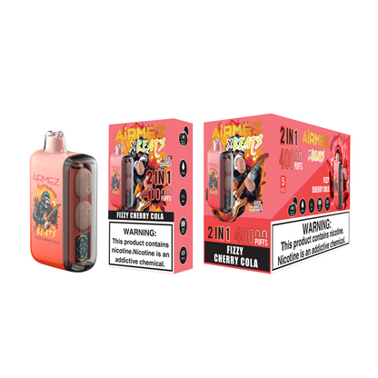 Kit monouso AiRMEZ Xbeats 40000 40K Puffs con auricolari TWS