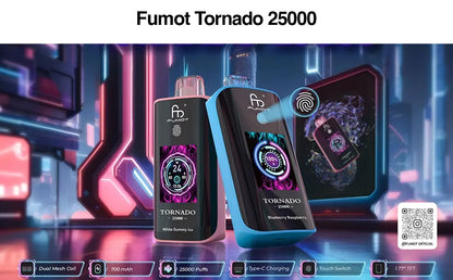 Kit monouso ricaricabile Fumot Randm Tornado 25000 Puff (interruttore touch)