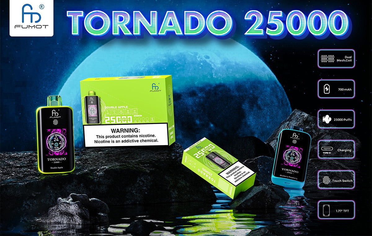 Kit monouso ricaricabile Fumot Randm Tornado 25000 Puff (interruttore touch)