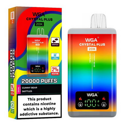 WGA Crystal Plus 20000 Puffs 2-in-1 Kit monouso ricaricabile