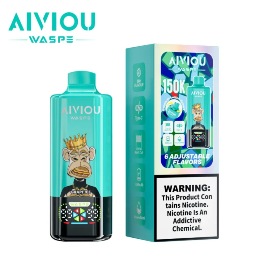 Kit monouso WASPE Aiviou 150K 150000 Puffs 6in1