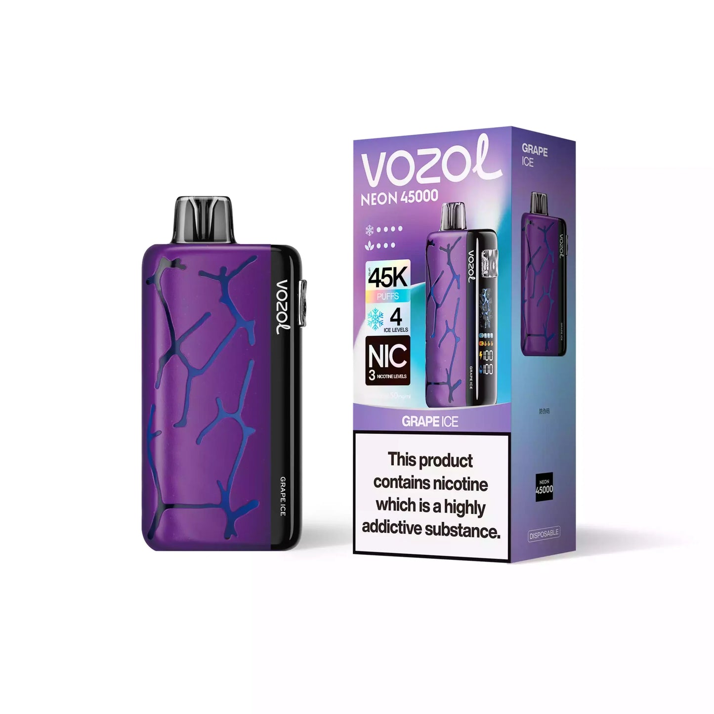 Kit pod monouso pre-riempito Vozol Neon 45000 Puffs 24ml (45K Puffs)