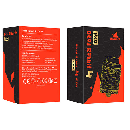 Hellvape Dead Rabbit 4 RTA Pro Atomizzatore 5,5 ml