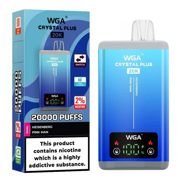 WGA Crystal Plus 20000 Puffs 2-in-1 Kit monouso ricaricabile