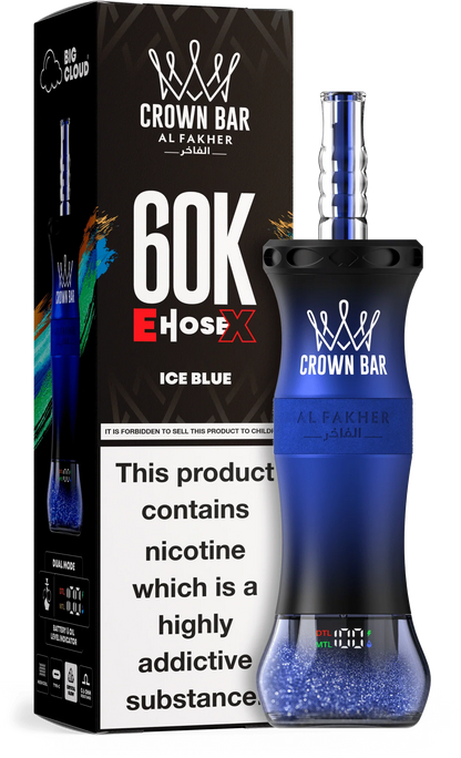 Kit monouso AL Fakher Crown Bar 60K 60000 Puffs E-Hose X
