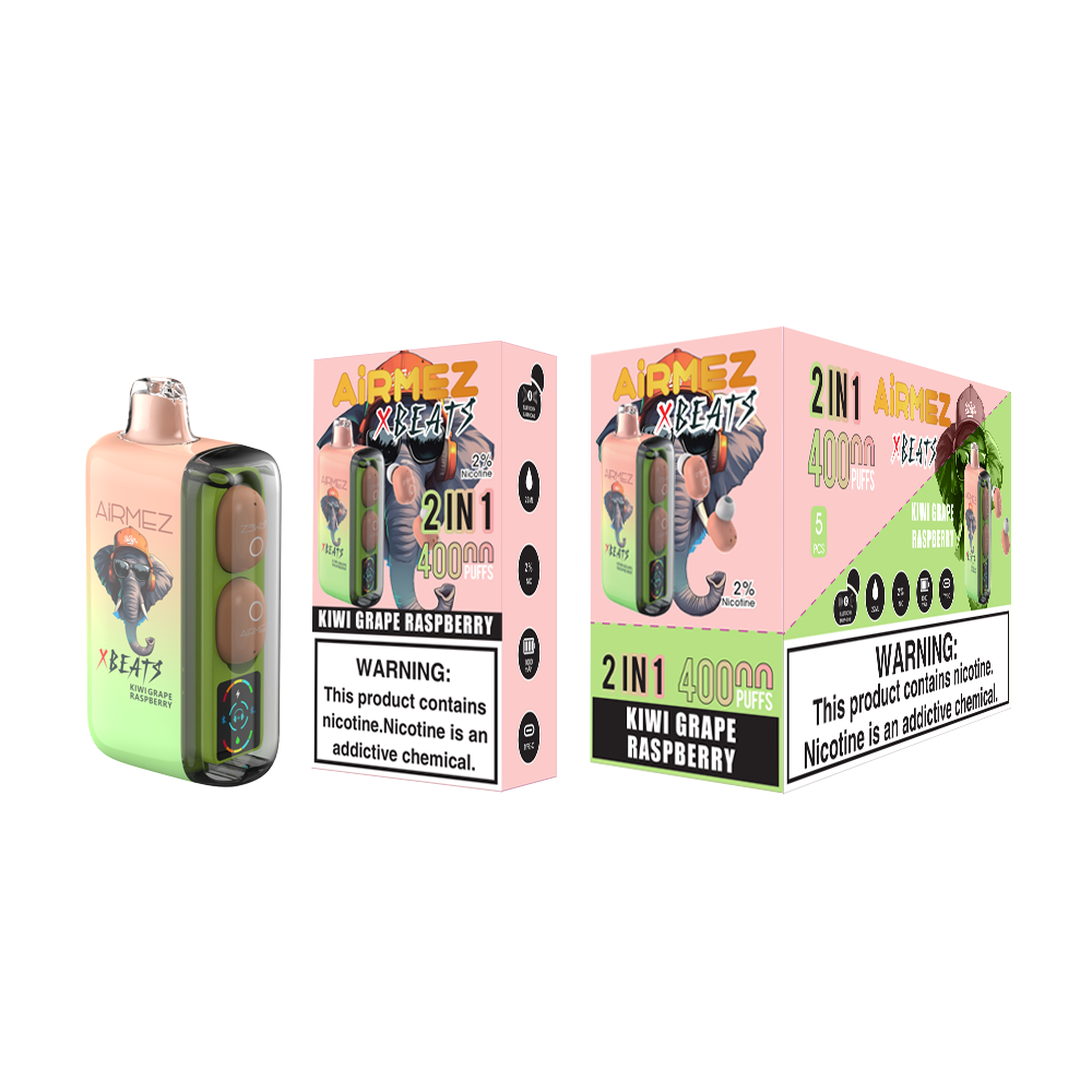 Kit monouso AiRMEZ Xbeats 40000 40K Puffs con auricolari TWS