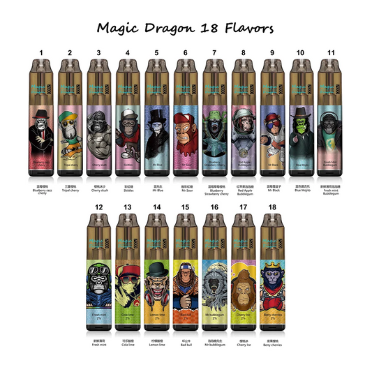 Kit monouso ricaricabile Komodo Magic Dragon 7000 Puffs 16ml (10 pezzi/confezione)