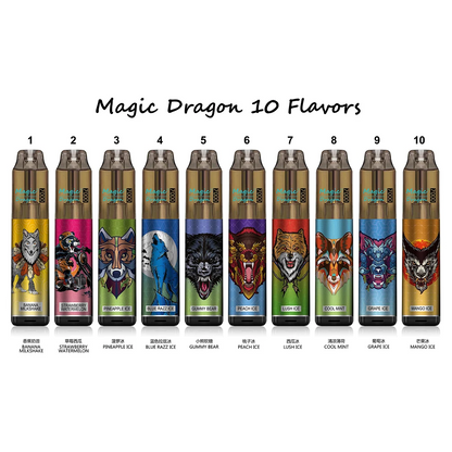 Kit monouso ricaricabile Komodo Magic Dragon 7000 Puffs 16ml (10 pezzi/confezione)