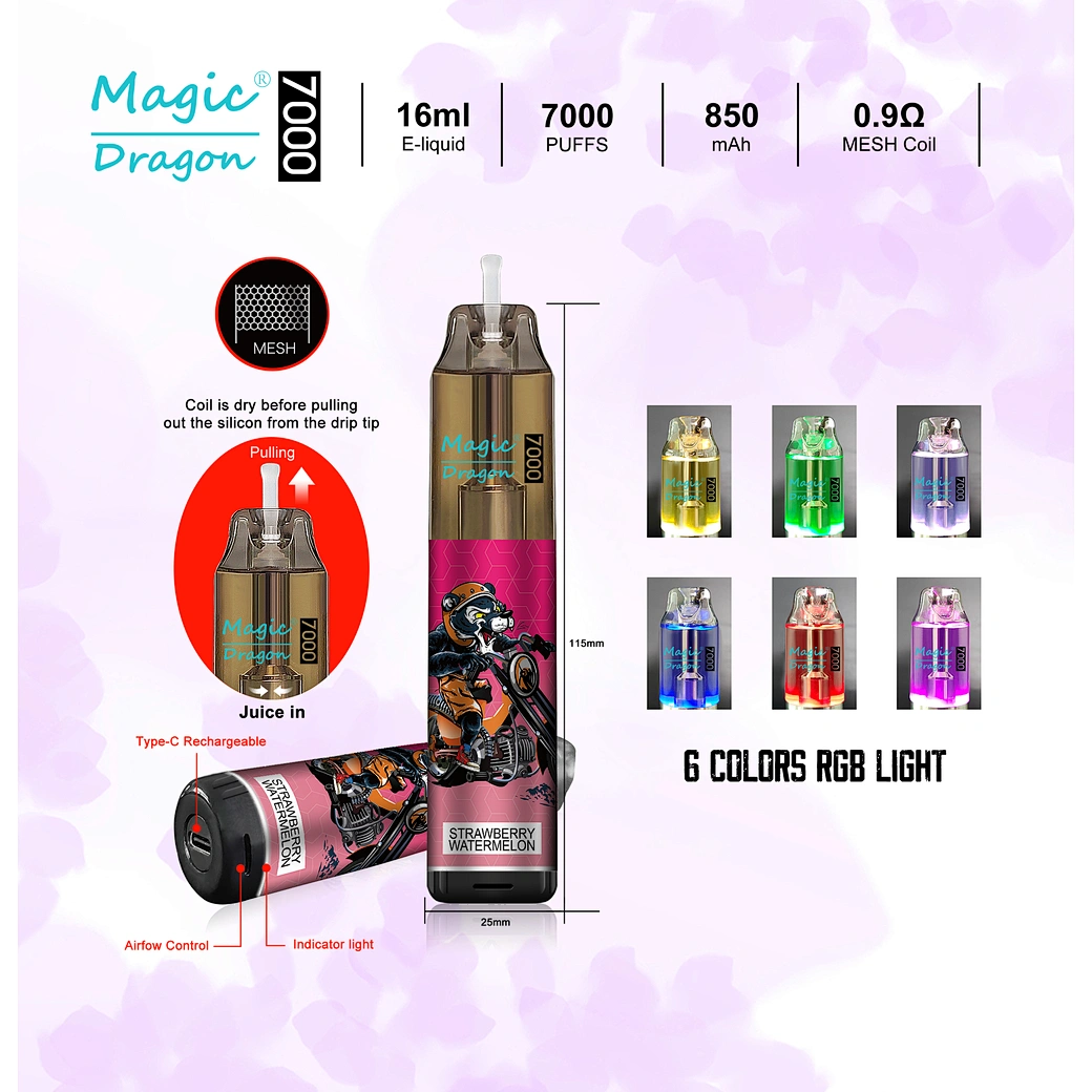 Kit monouso ricaricabile Komodo Magic Dragon 7000 Puffs 16ml (10 pezzi/confezione)