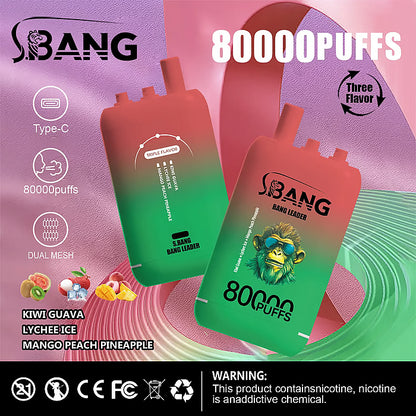 Kit monouso Bang Leader (Bang Legend) 80000 Puff 3 in 1 Flavor 80K