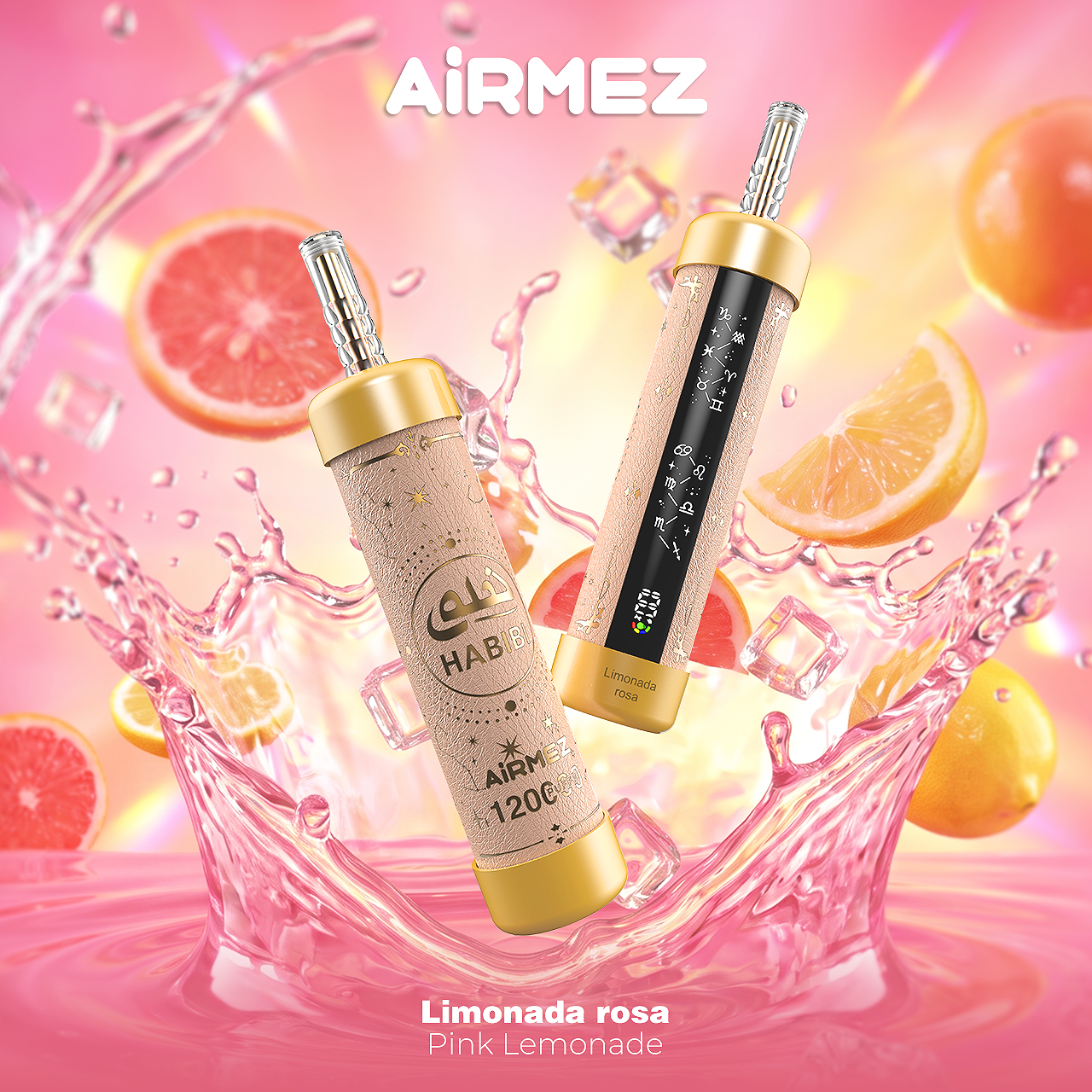 Kit monouso ricaricabile Airmez HABIBI 120K 120000 Puffs Shisha Hookah