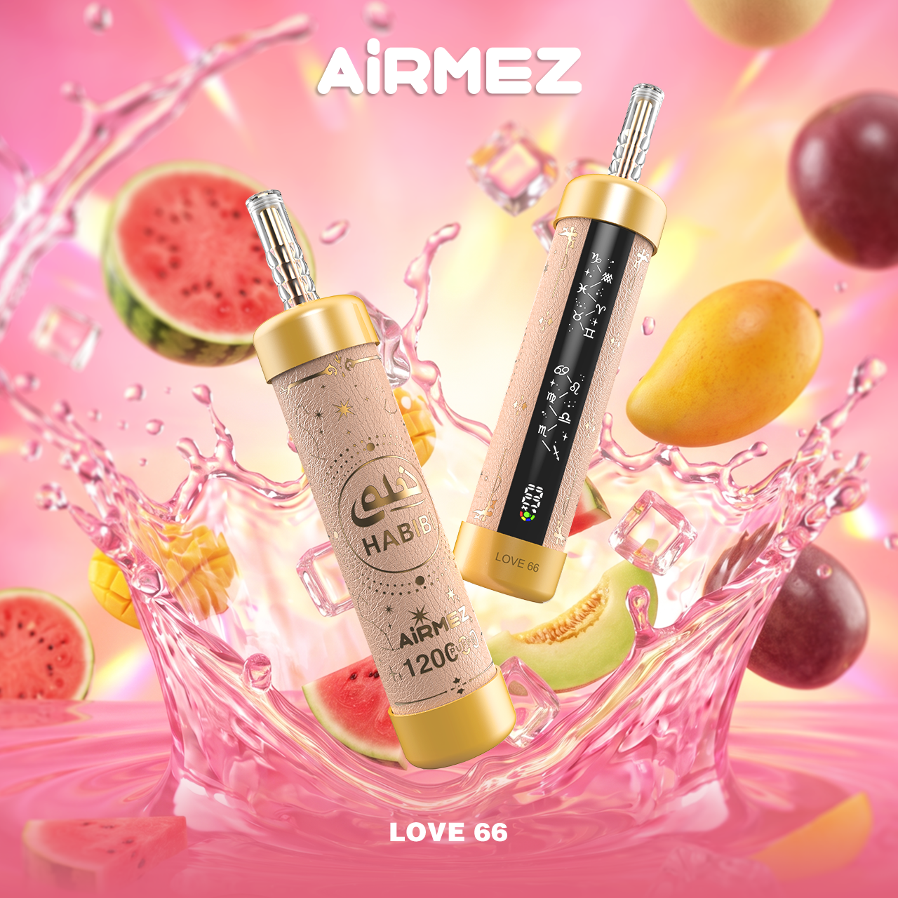 Kit monouso ricaricabile Airmez HABIBI 120K 120000 Puffs Shisha Hookah