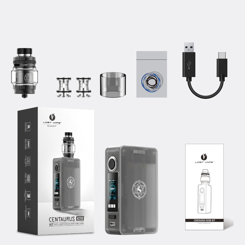 Kit Lost Vape Centaurus N200 con atomizzatore Centaurus Sub Ohm 5ml