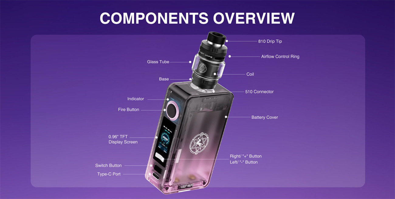 Kit Lost Vape Centaurus N200 con atomizzatore Centaurus Sub Ohm 5ml