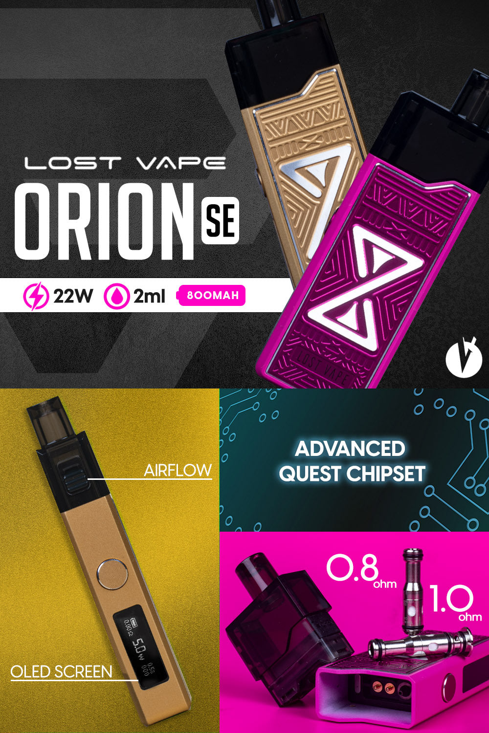 Kit pod Lost Vape Orion SE 22W