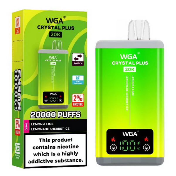 WGA Crystal Plus 20000 Puffs 2-in-1 Kit monouso ricaricabile