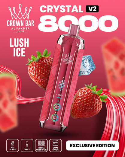 Kit monouso AL Fakher Crown Bar 8000 Crystal V2