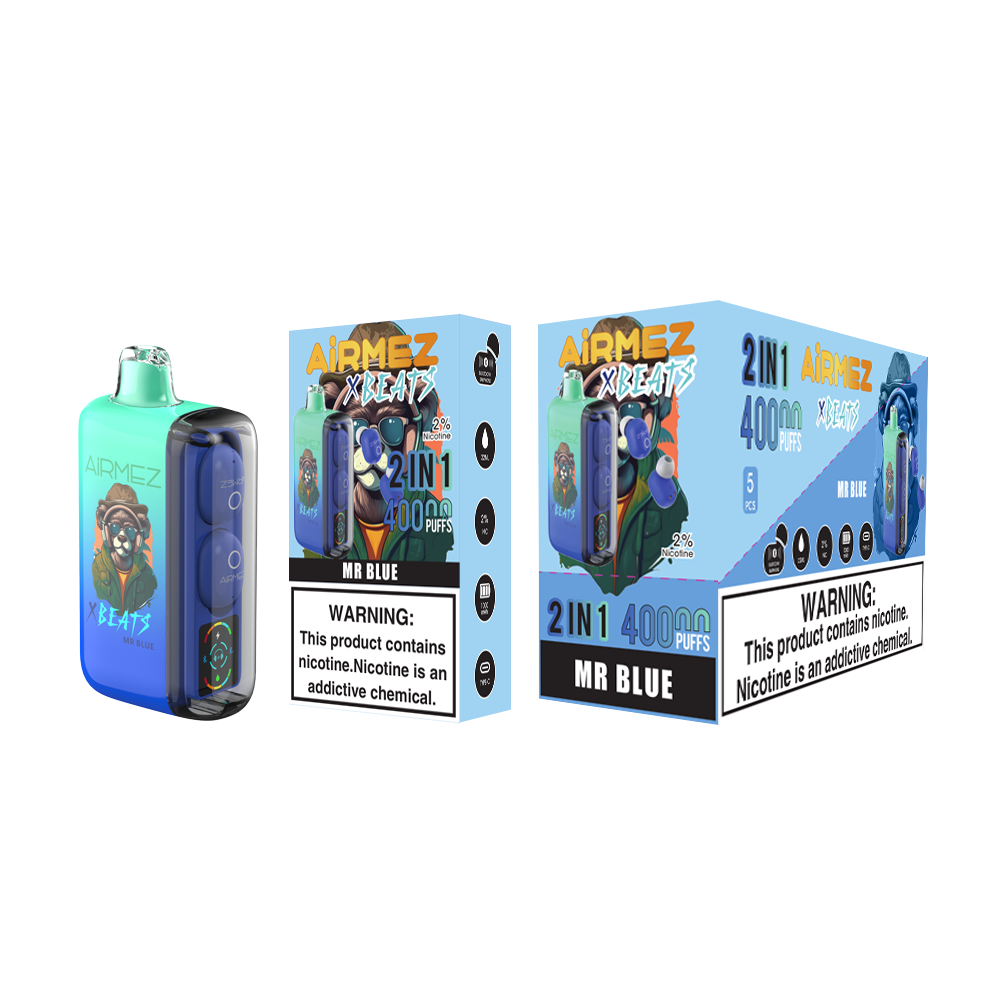 Kit monouso AiRMEZ Xbeats 40000 40K Puffs con auricolari TWS
