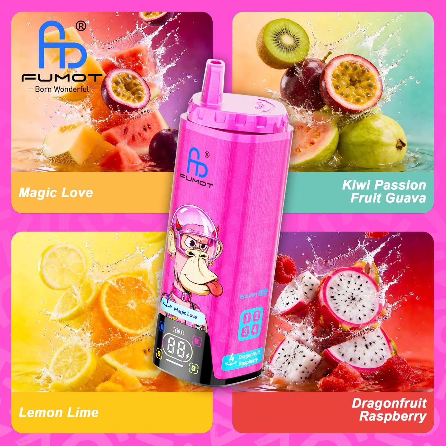 Kit monouso Fumot Eco 4in1 80K Puffs