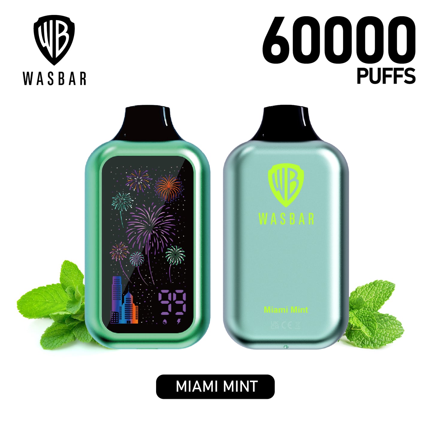 Kit ricaricabile monouso WASBAR 60000 60K Puffs