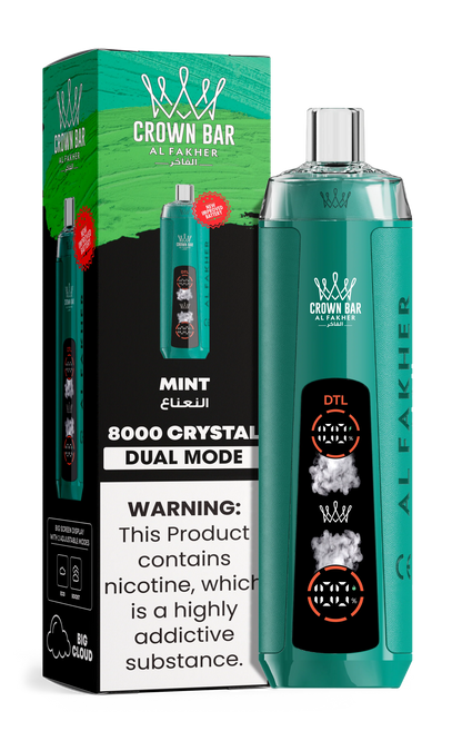 Kit monouso AL Fakher Crown Bar 8000 Crystal Dual Mode
