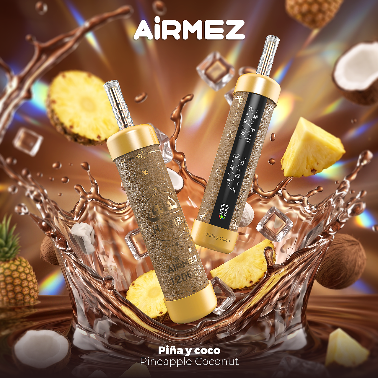 Kit monouso ricaricabile Airmez HABIBI 120K 120000 Puffs Shisha Hookah