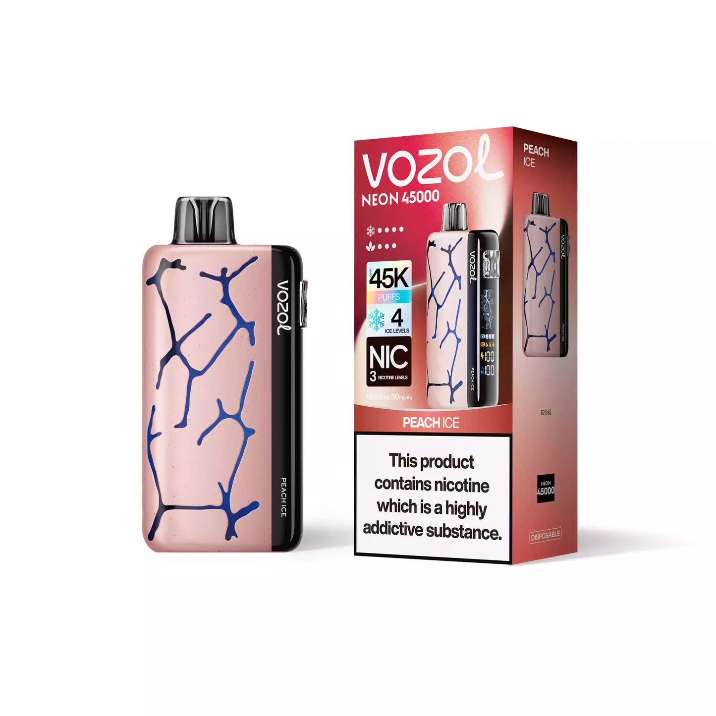 Kit pod monouso pre-riempito Vozol Neon 45000 Puffs 24ml (45K Puffs)