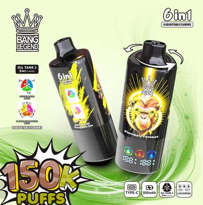 Kit monouso Bang Legend 150000 150K Puffs 6-in-1 Flavors