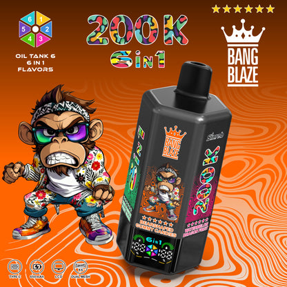 Kit monouso Bang Blaze 200K 200000 Puffs 6 in 1