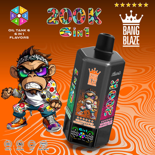 Kit monouso Bang Blaze 200K 200000 Puffs 6 in 1
