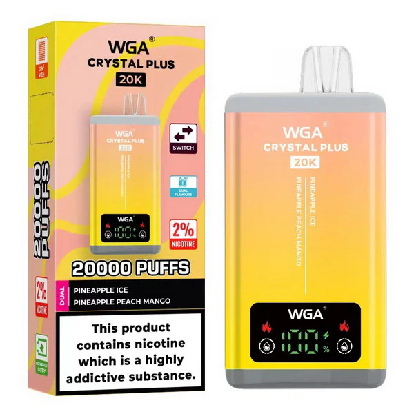 WGA Crystal Plus 20000 Puffs 2-in-1 Kit monouso ricaricabile