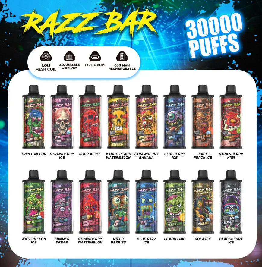 Kit monouso Razz Bar 30K 30000 Puffs