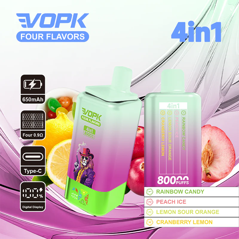 Kit monouso VOPK 80K Puffs 4IN1 650 mAh