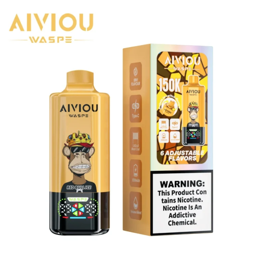 Kit monouso WASPE Aiviou 150K 150000 Puffs 6in1