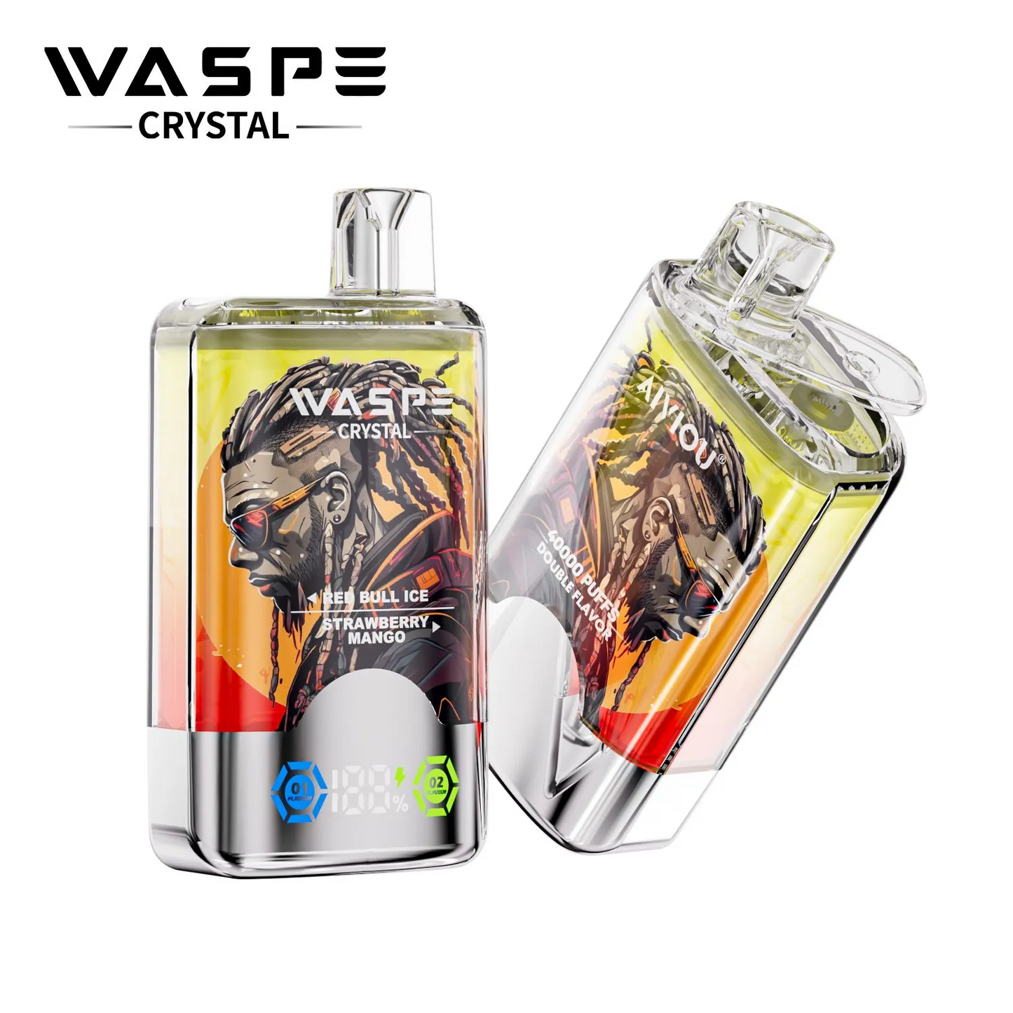 Kit monouso WASPE Crystal 40000 Puffs 40K (doppio gusto)