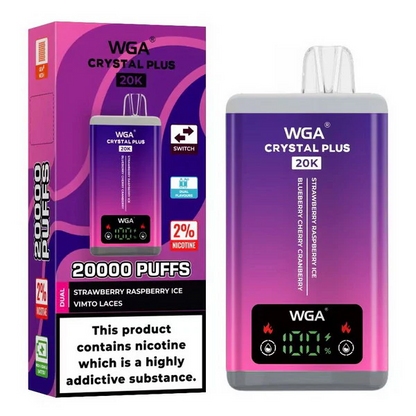 WGA Crystal Plus 20000 Puffs 2-in-1 Kit monouso ricaricabile