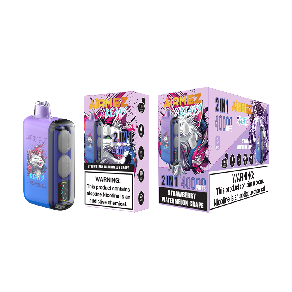 Kit monouso AiRMEZ Xbeats 40000 40K Puffs con auricolari TWS