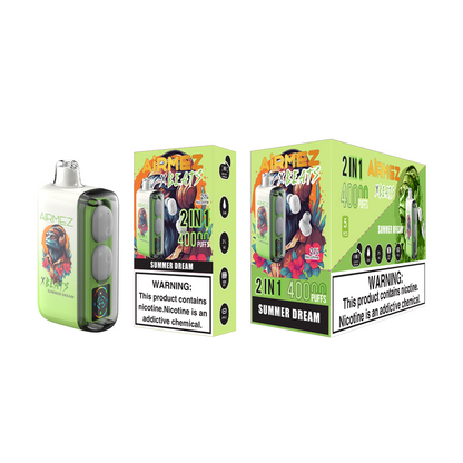 Kit monouso AiRMEZ Xbeats 40000 40K Puffs con auricolari TWS