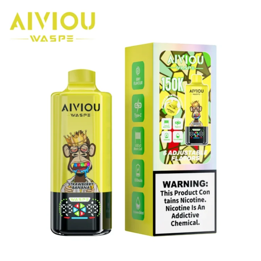 Kit monouso WASPE Aiviou 150K 150000 Puffs 6in1