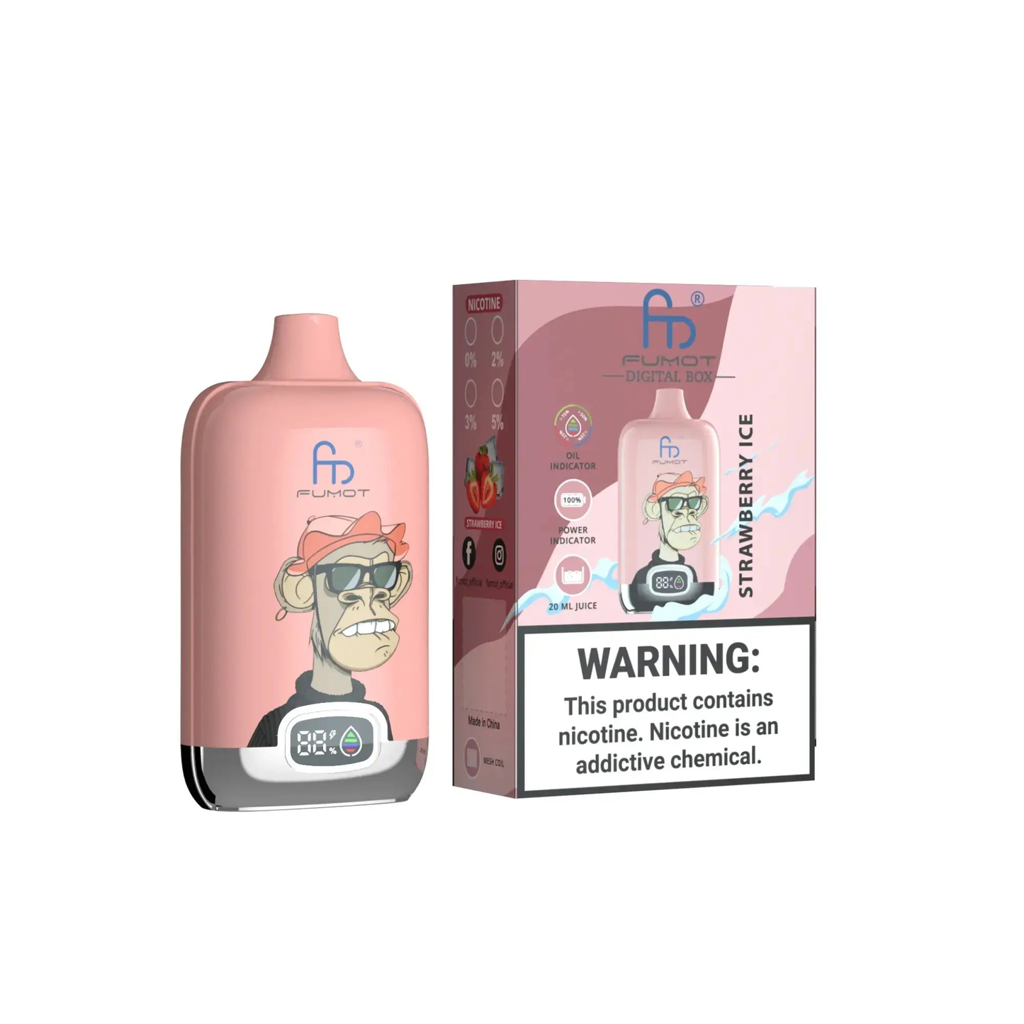 Kit monouso Fumot Randm Digital Box 12K 12000 Puffs 0mg