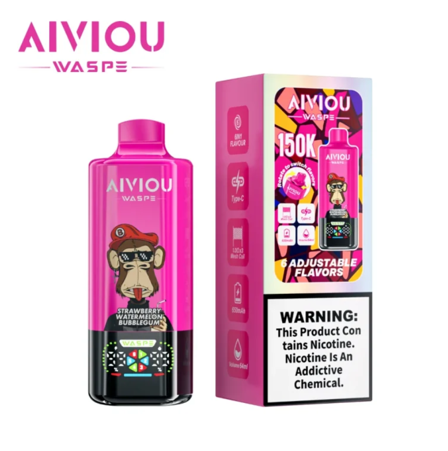 Kit monouso WASPE Aiviou 150K 150000 Puffs 6in1