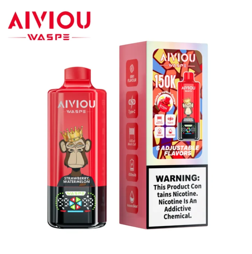 Kit monouso WASPE Aiviou 150K 150000 Puffs 6in1