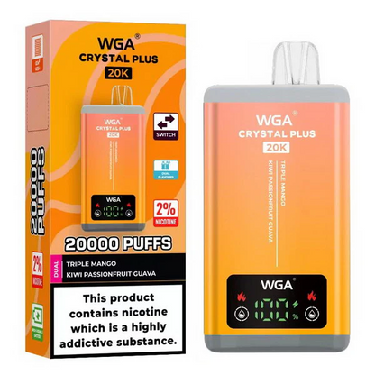 WGA Crystal Plus 20000 Puffs 2-in-1 Kit monouso ricaricabile