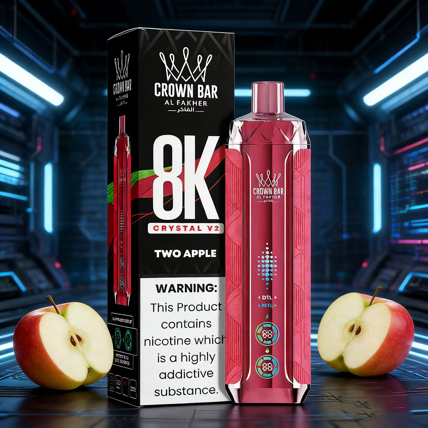 Kit monouso AL Fakher Crown Bar 8000 Crystal V2