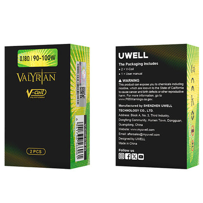 Uwell V-Coil Platform per atomizzatore Valyrian 2 / atomizzatore Valyrian 2 Pro / atomizzatore Valyrian 3 / atomizzatore Valyrian 4 (2 pezzi/confezione)