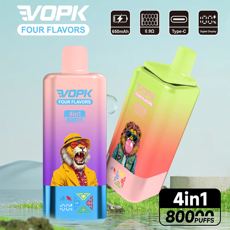 Kit monouso VOPK 80K Puffs 4IN1 650 mAh