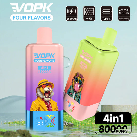 Kit monouso VOPK 80K Puffs 4IN1 650 mAh