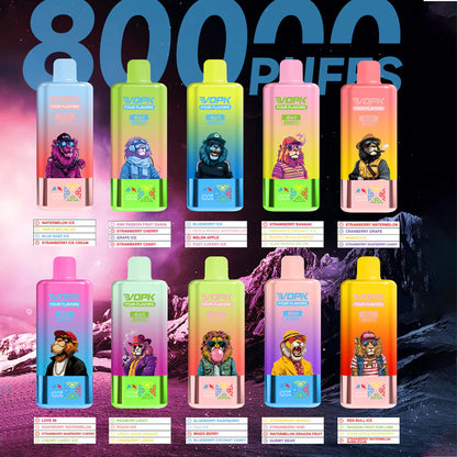 Kit monouso VOPK 80K Puffs 4IN1 650 mAh