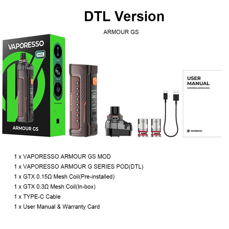 Kit Vaporesso Armour GS 80W 5ml Pod Mod offerte on line | it.vapormo.com It.VaporMo.com Kit Vaporesso Armour GS 80W 5ml Pod Mod offerte on line | it.vapormo.com It.VaporMo.com